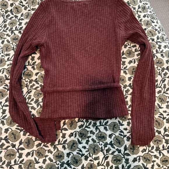 Everlane Cozy Rib Knit Wrap Sweater - Picture 3 of 3
